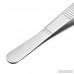 ZCHXD 5.5-Inch Stainless Steel Straight Blunt Tweezers with Serrated Tip B07SLVQMSY
